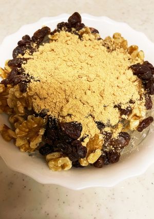 ナッツきな粉レーズン　ところてんを食べる-レシピのメイン写真