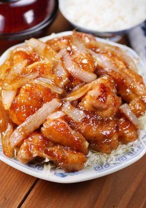 行列のできる☆鶏のとろとろ生姜焼き定食-レシピのメイン写真