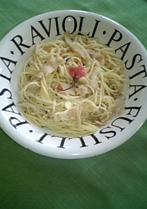 ♪サクラ咲く和風きのこスパゲティー♪-レシピのメイン写真