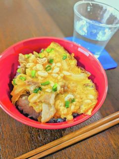 豚肉と卵と天かすを使ったたぬき丼-レシピのメイン写真