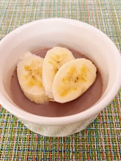 ココアバナナプリン-レシピのメイン写真