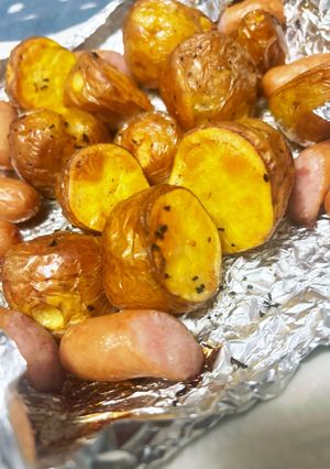じゃがいもとウインナーのオーブン焼き-レシピのメイン写真