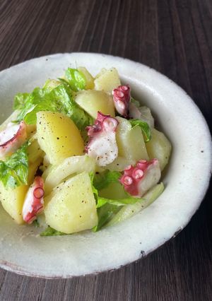 たことセロリのマヨなしポテトサラダ-レシピのメイン写真