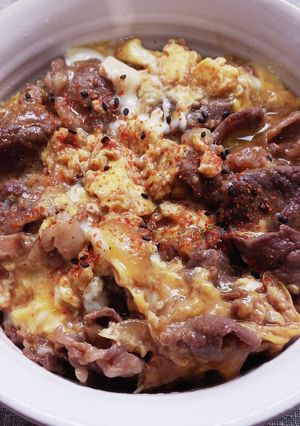 ちょっと贅沢牛とじ丼-レシピのメイン写真