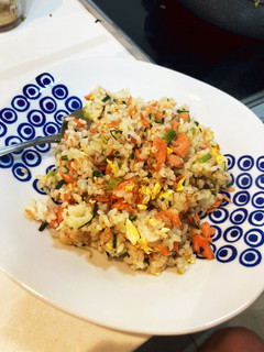 今日の鮭チャーハン-レシピのメイン写真