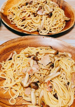 簡単和風きのこパスタ。覚え書き。-レシピのメイン写真