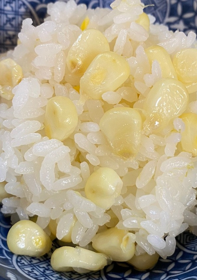 白いとうもろこしのご飯　ひげ入り(^^)-レシピのメイン写真