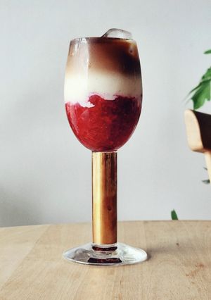 アイスラズベリーコーヒーフルーツコーヒー-レシピのメイン写真