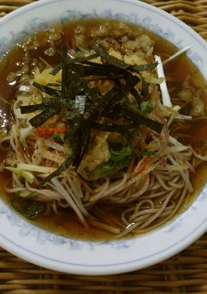絶品！ぶっかけ冷やしたぬき蕎麦-レシピのメイン写真