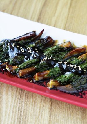 ご飯のおとも。なすの大葉味噌巻き-レシピのメイン写真