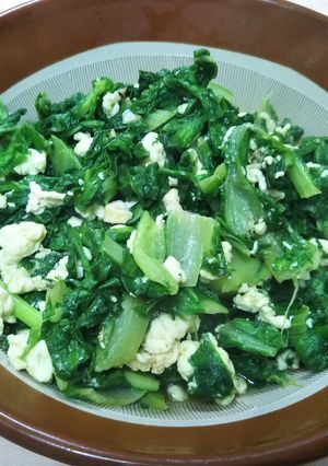玉子の白身と白菜の炒め物-レシピのメイン写真