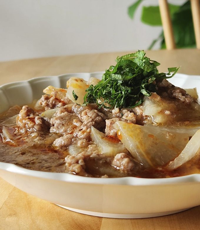 夫大絶賛☆レンジdeそぼろ煮大根のうま煮-レシピのメイン写真