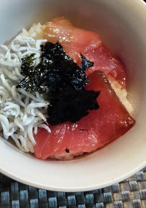 漬けマグロとシラス丼-レシピのメイン写真