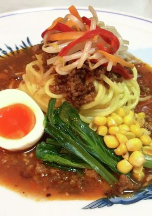 【ダイエットラーメン】冷製辛味噌ラーメン-レシピのメイン写真