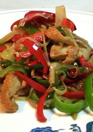 【ダイエット中華】鶏ムネ肉の青椒鶏絲-レシピのメイン写真