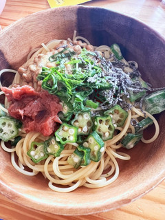 さっぱり梅しそ納豆 冷製パスタ-レシピのメイン写真