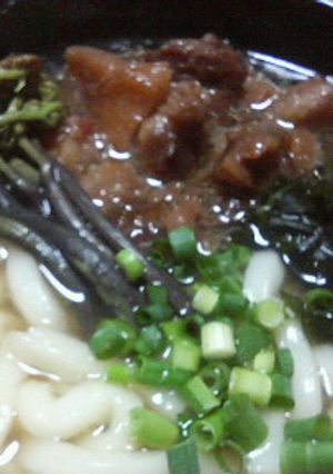牛スジ煮込みｄｅ肉うどん♪-レシピのメイン写真