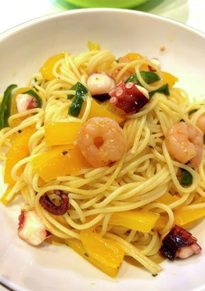 魚介のペペロンチーノ-レシピのメイン写真