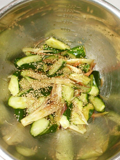 胡瓜みょうが胡麻酢あえ♪簡単夏野菜で-レシピのメイン写真