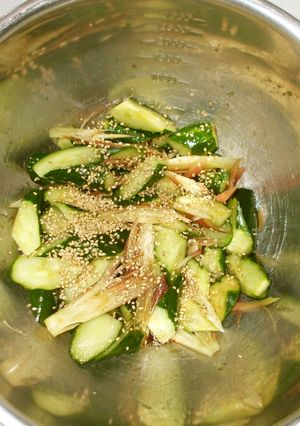 胡瓜みょうが胡麻酢あえ♪簡単夏野菜で-レシピのメイン写真
