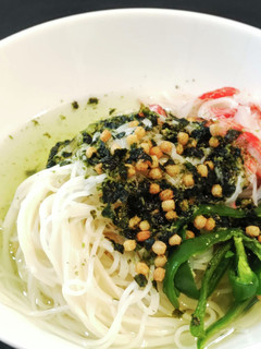 超手間抜き!お茶漬け海苔そうめん-レシピのメイン写真