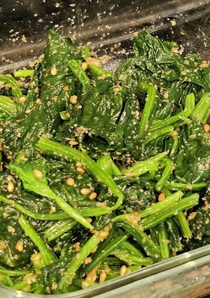 ほうれん草のお浸し(ごま和え)-レシピのメイン写真