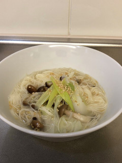 余った素麺と鍋キューブで鶏塩にゅうめん-レシピのメイン写真
