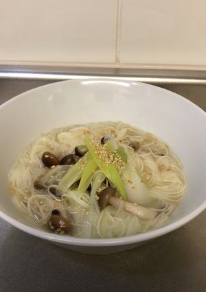 余った素麺と鍋キューブで鶏塩にゅうめん-レシピのメイン写真