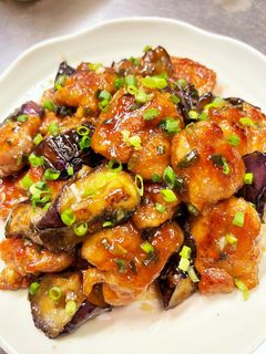 鶏肉と茄子の甘酢ダレ。-レシピのメイン写真