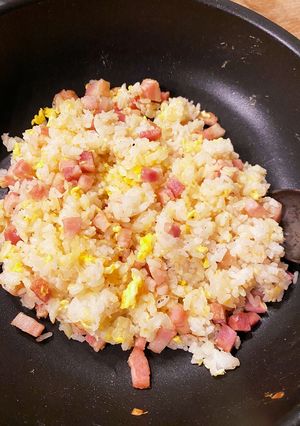 余りものだけで！長ネギベーコンチャーハン-レシピのメイン写真