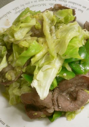 豚タンと春キャベツのネギ塩炒め-レシピのメイン写真