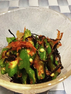 ◆簡単副菜♡オクラの塩昆布かつお和え◆-レシピのメイン写真
