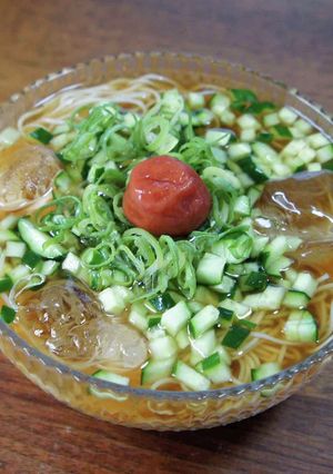 梅出汁そうめん-レシピのメイン写真
