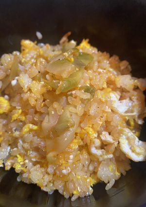 【5分で出来る】卵と搾菜のサッパリ炒飯-レシピのメイン写真