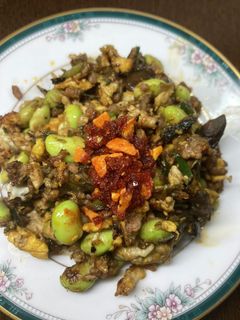 枝豆と茄子の豚のひき肉玉子炒め-レシピのメイン写真