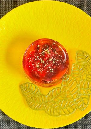 チェリーのコンポートの炭酸ゼリー-レシピのメイン写真