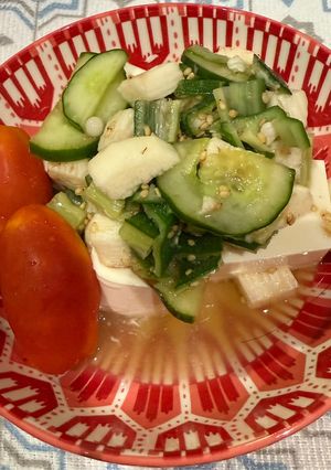 夏野菜の冷奴-レシピのメイン写真