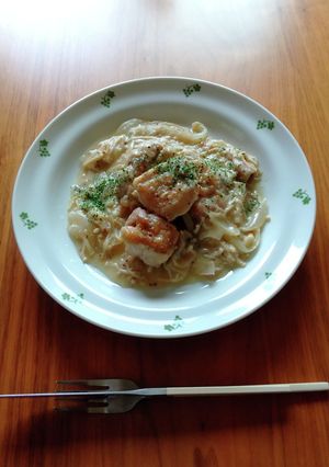 マスタード香る♪鶏股肉のクリーム煮♪-レシピのメイン写真