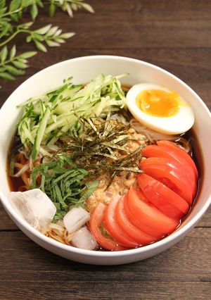 簡単!冷やし納豆そうめん-レシピのメイン写真