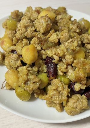 彩り野菜のひき肉ドライカレー-レシピのメイン写真