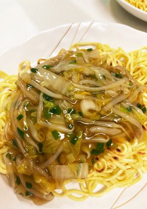 生姜でさっぱり◎野菜の餡掛け揚げ焼きそば-レシピのメイン写真