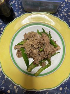 オクラ豚肉炒め-レシピのメイン写真