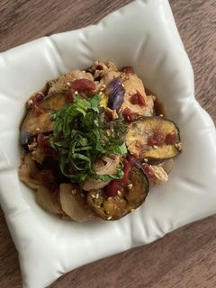 ナスと豚しゃぶの梅ポン酢和え-レシピのメイン写真