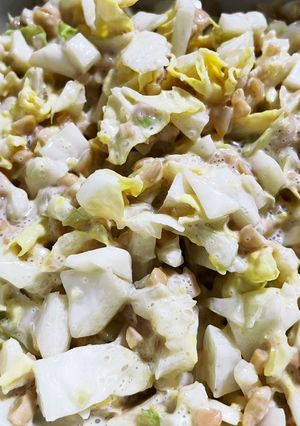 【減塩】納豆と生白菜のマヨネーズ和え-レシピのメイン写真