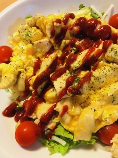 鶏胸肉の洋風玉子とじ-レシピのメイン写真