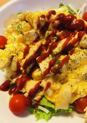 鶏胸肉の洋風玉子とじ-レシピのメイン写真