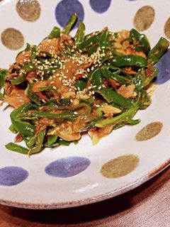 ピーマンの鯖の味噌煮缶炒め-レシピのメイン写真