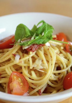 コンビーフとミニトマトのパスタ☆-レシピのメイン写真