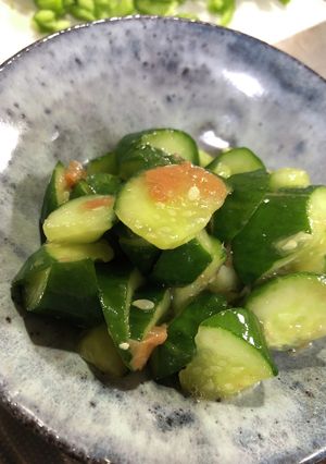 2歳児完食*優しいお出汁の梅きゅうり*-レシピのメイン写真