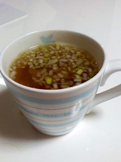 風邪に負けるな!梅ネギスープ-レシピのメイン写真